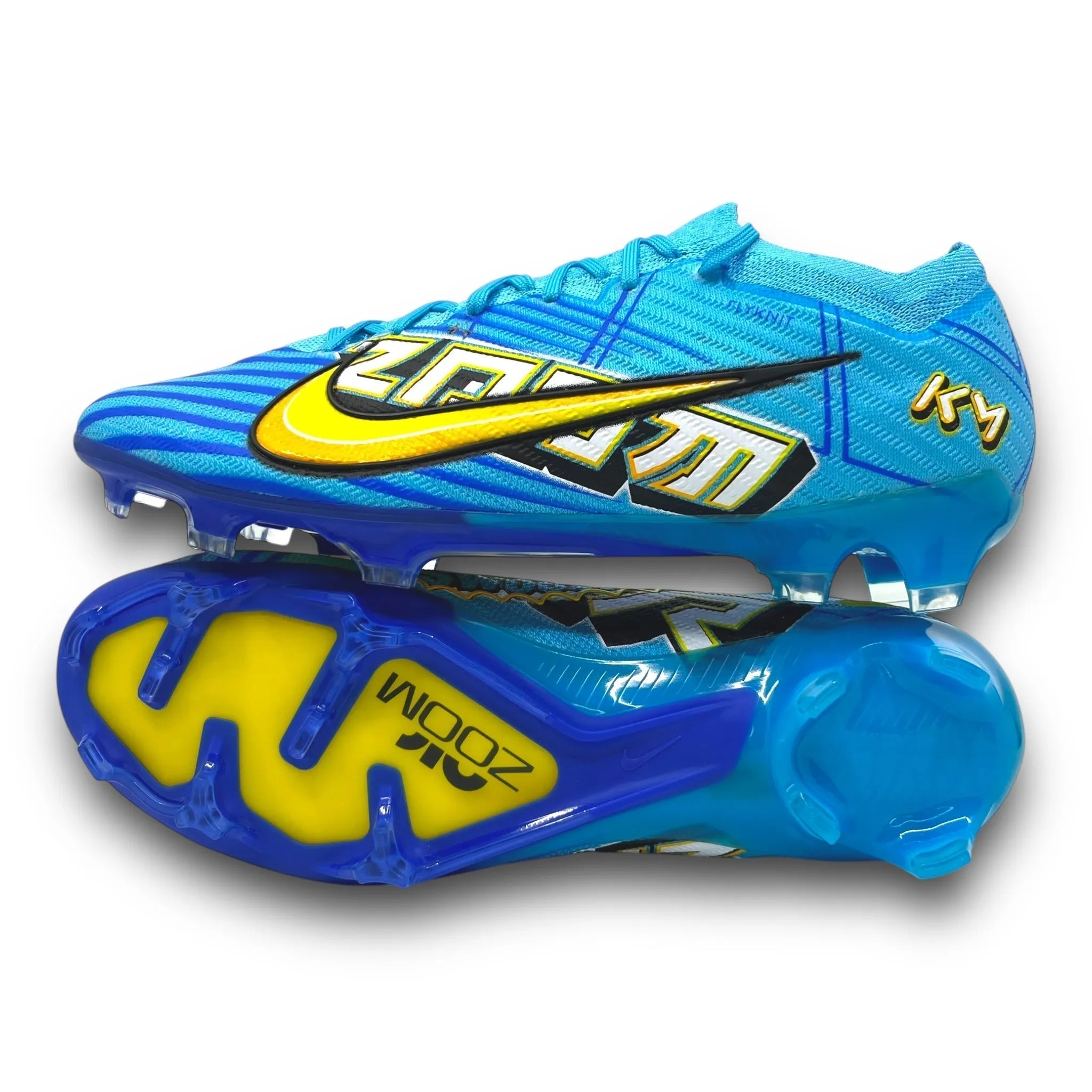 NIKE MERCURIAL VAPOR 15 ELITE FG FOOTBALL BOOTS BLACK BLUE