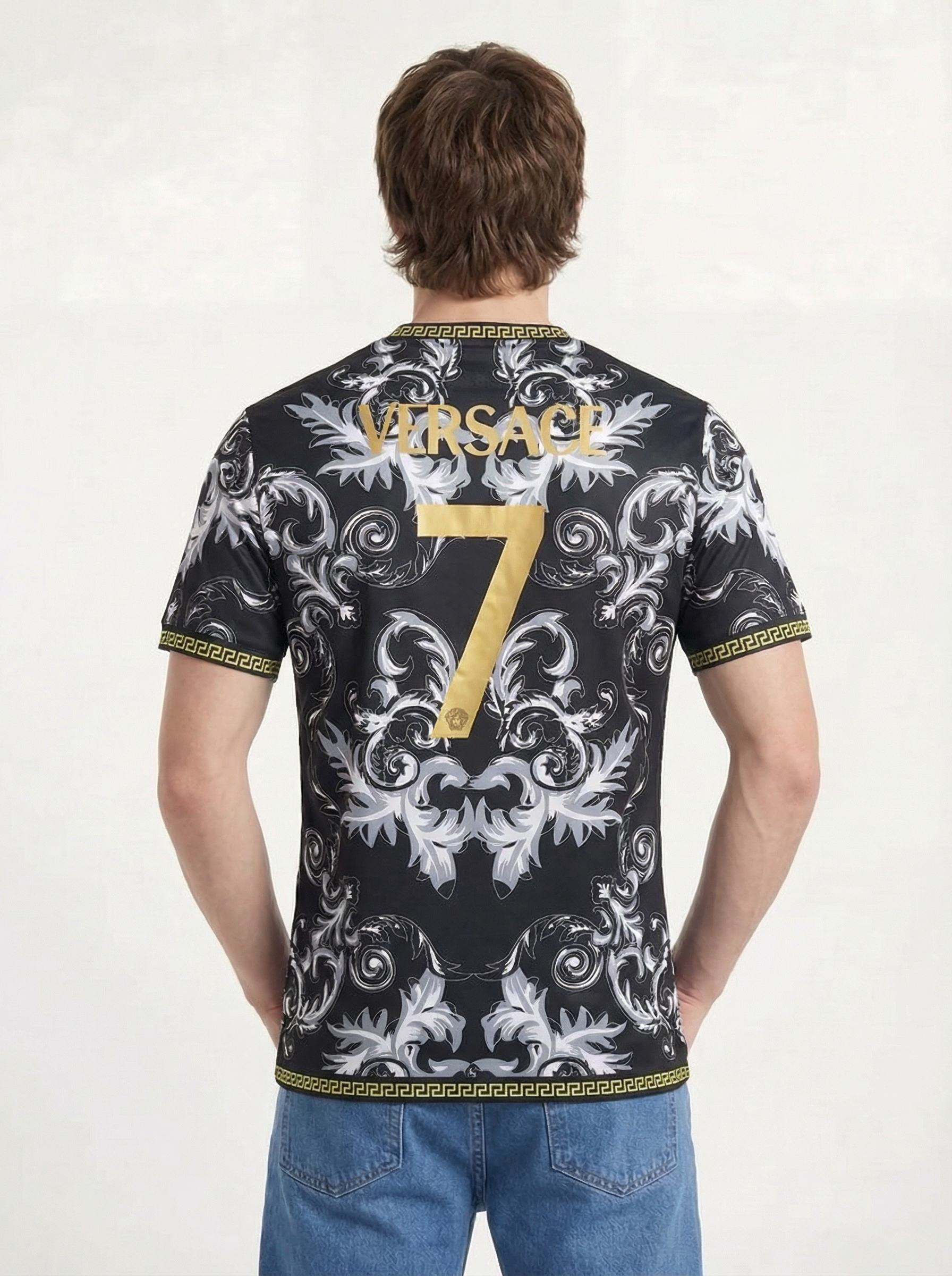 ITALY 2023 CONCEPT VERSACE BLACK HOME SHIRT