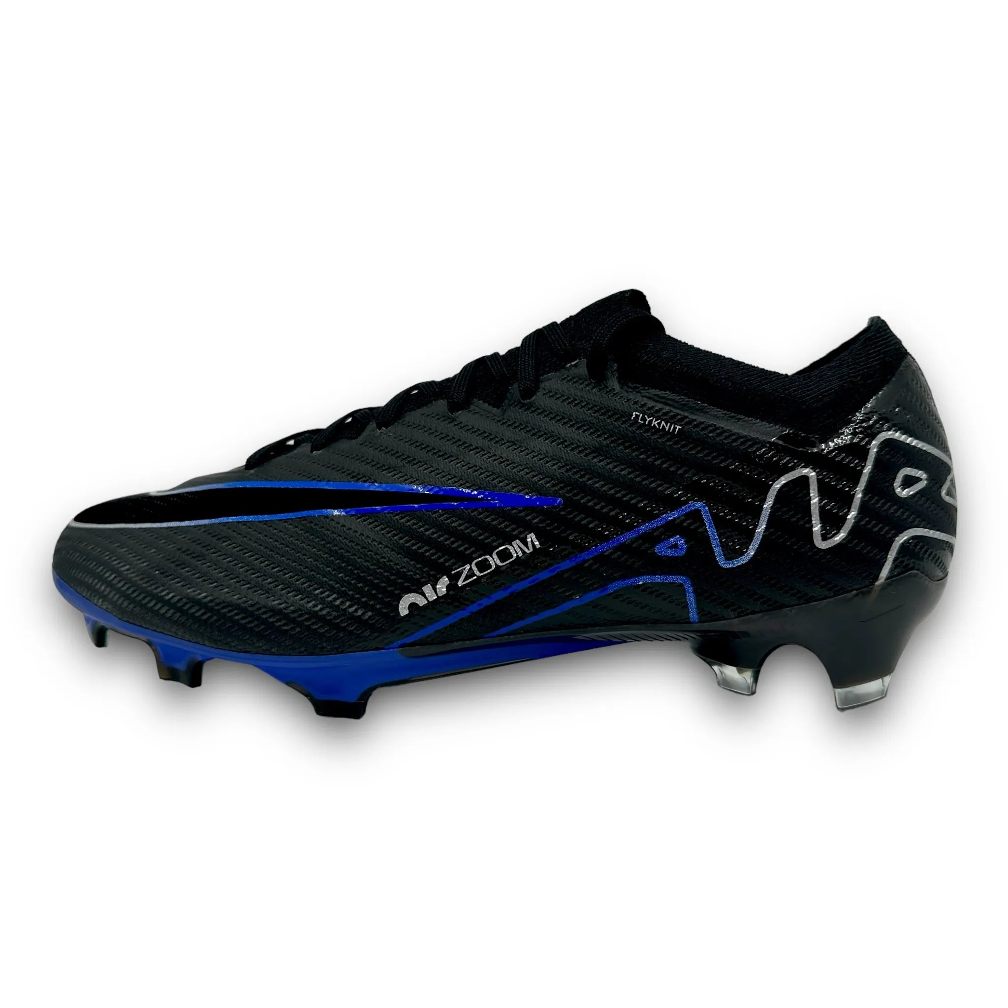 NIKE MERCURIAL VAPOR 15 ELITE FG FOOTBALL BOOTS BLACK BLUE