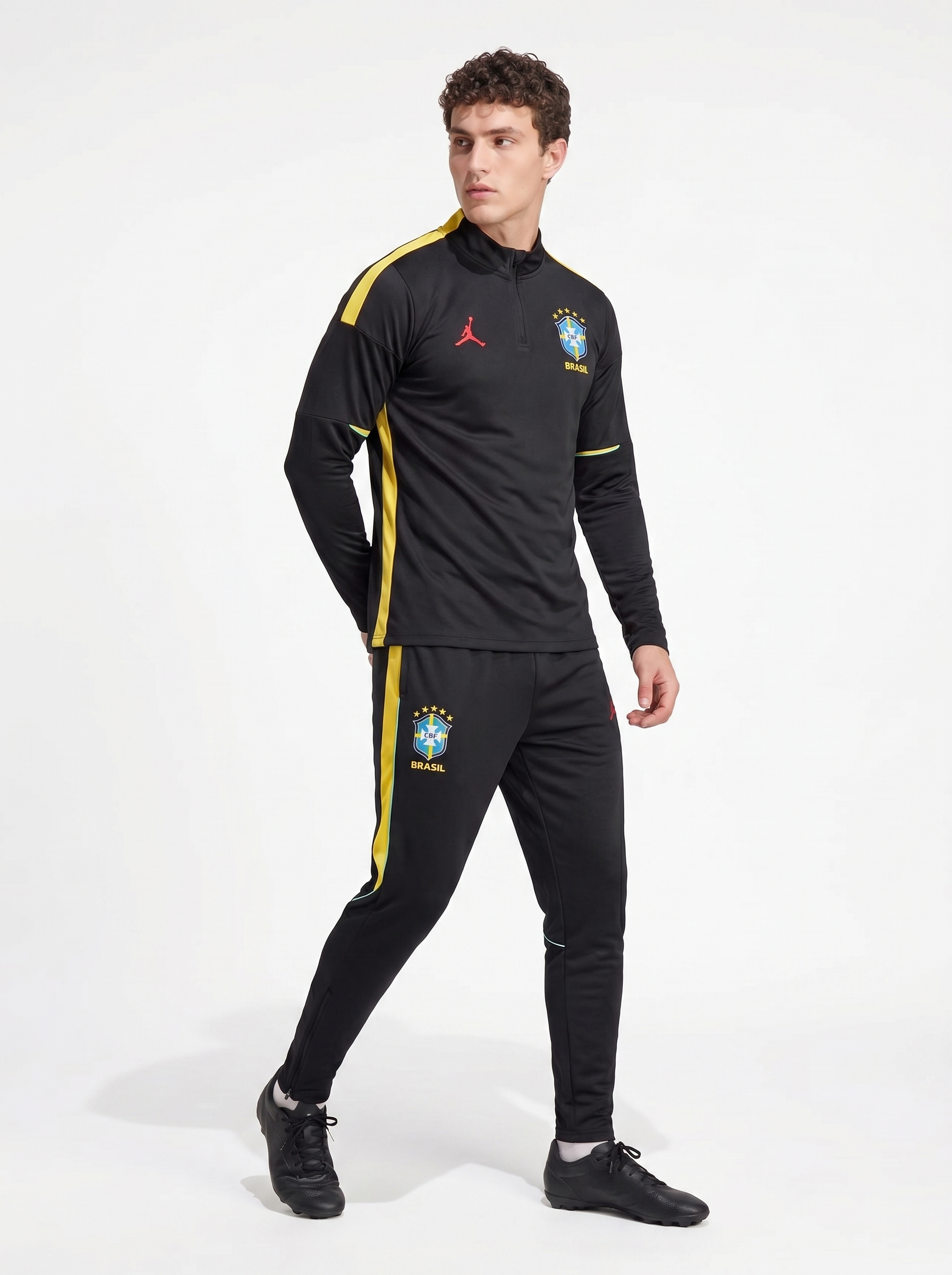 BRAZIL 2026/27 BLACK/YELLOW TRACKSUIT